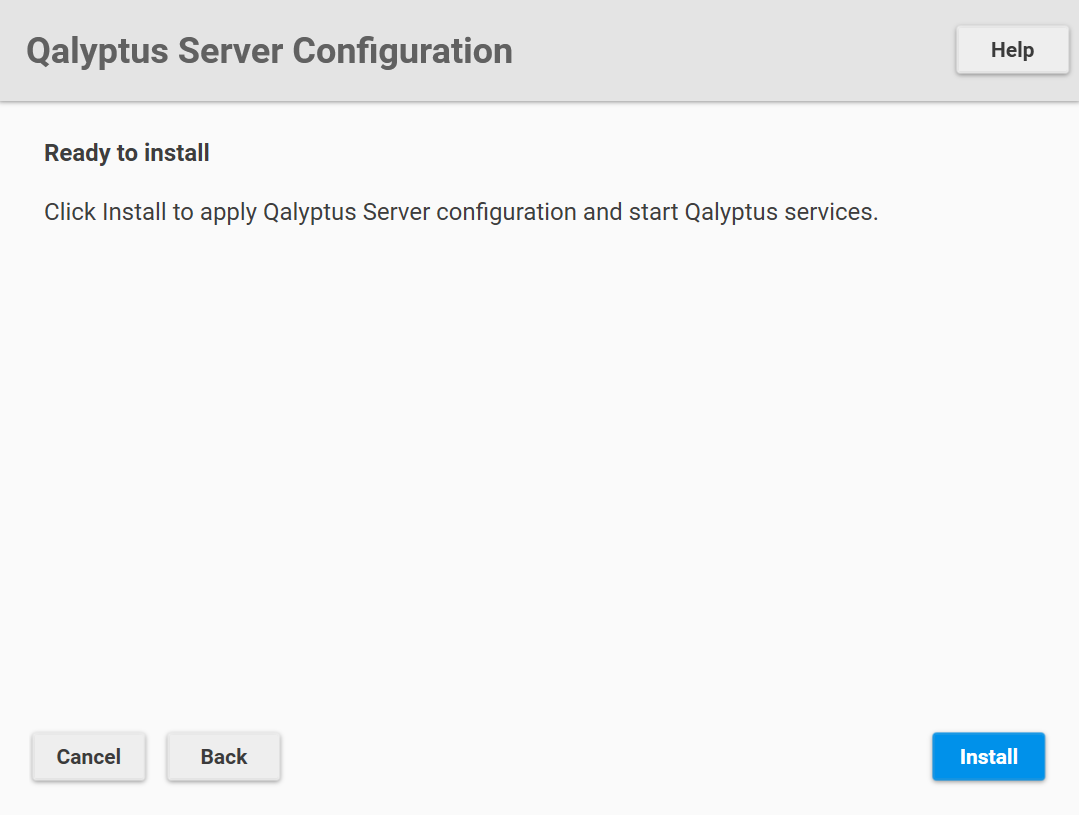 Qalyptus Server Configuration Ready To Install