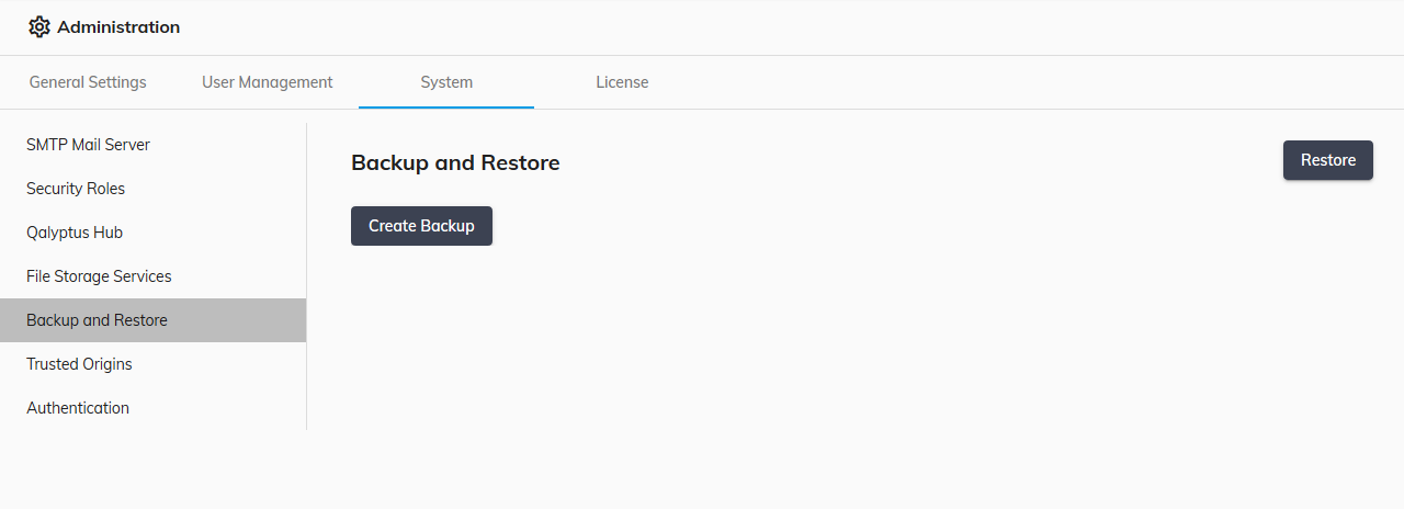 Qalyptus Server System Backup Restore