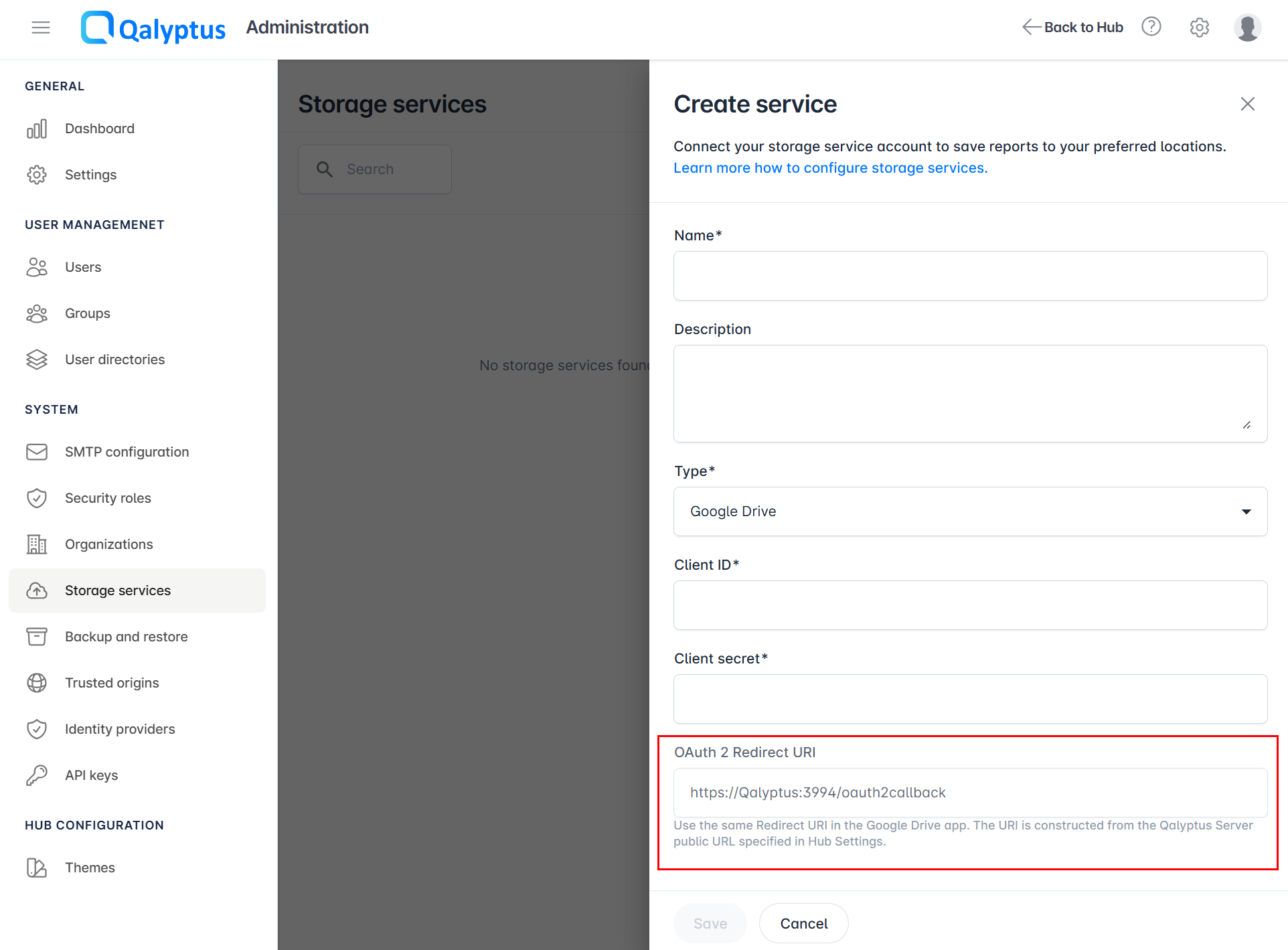Qalyptus Server System File Storage