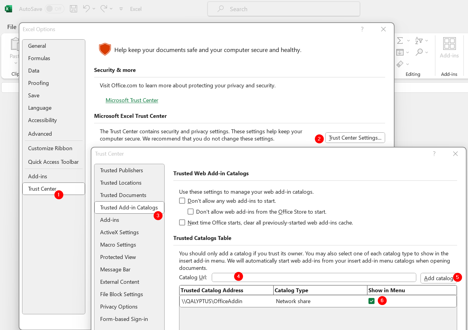 Qalyptus Install Office add-in - add to office