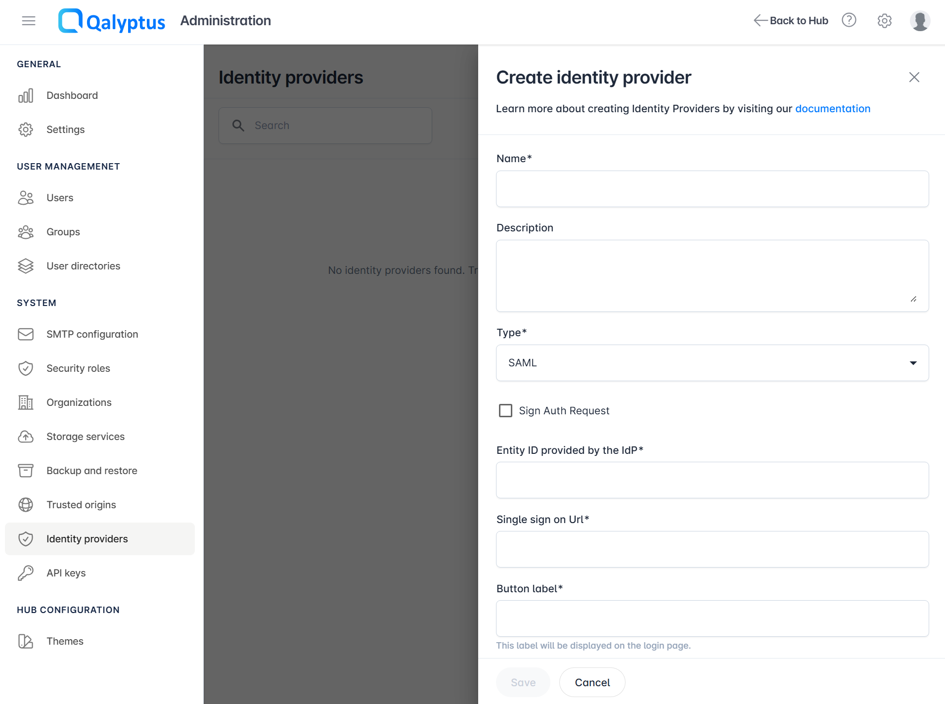 Qalyptus Create IDP