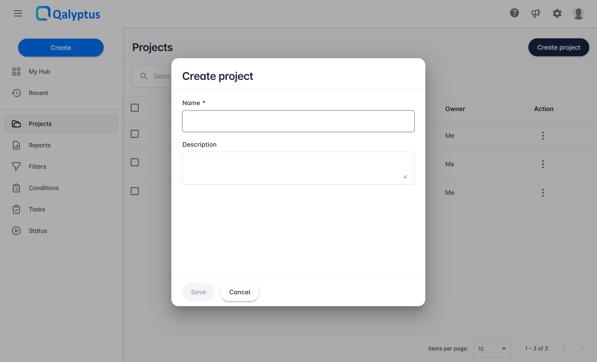 Create a project