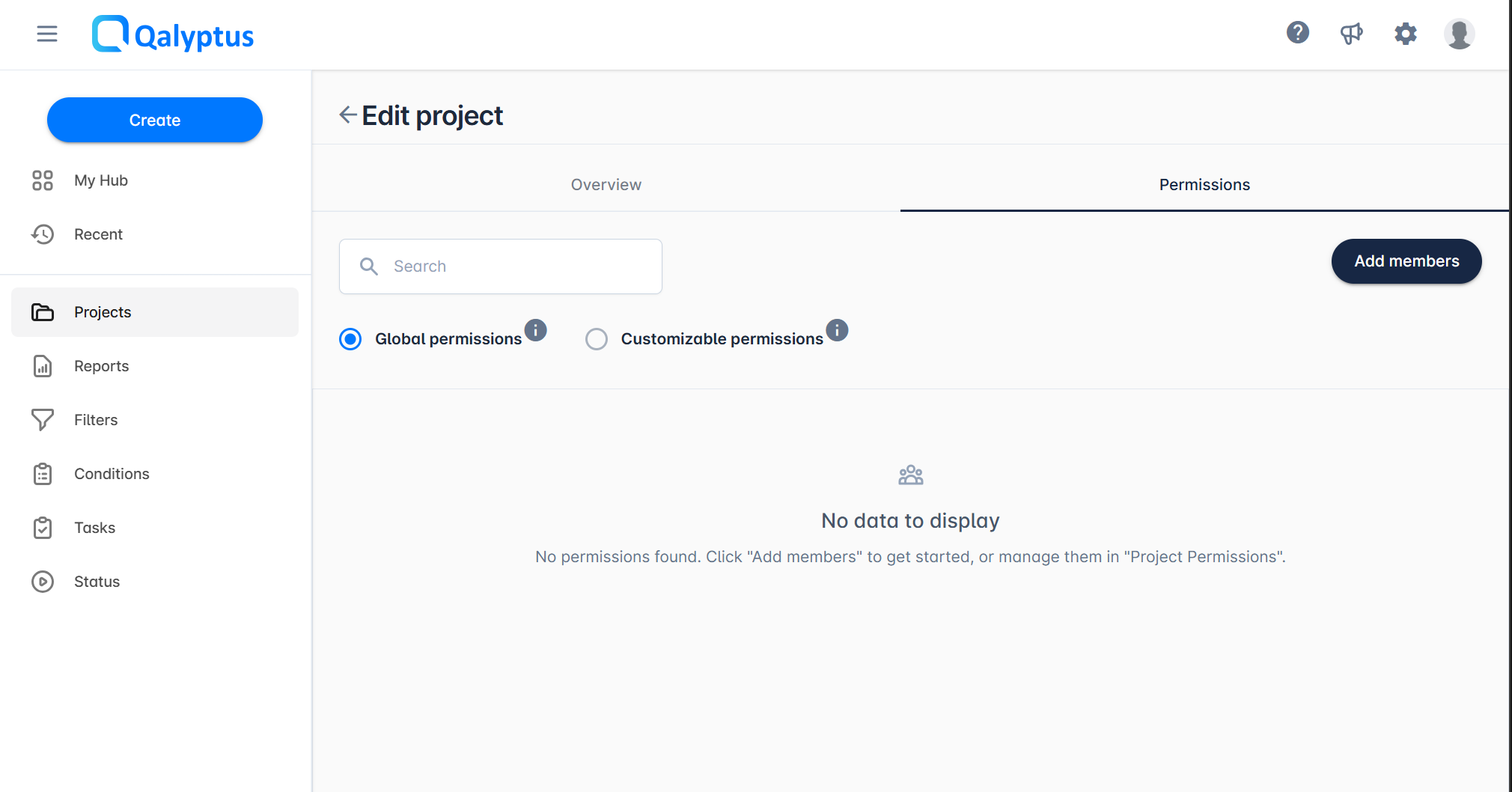 Project permissions