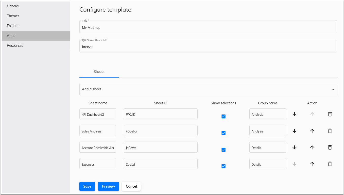 Qalyptus Server Configure App Mashup