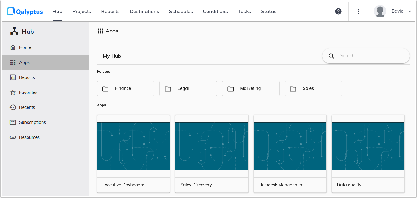 Qalyptus Server Folders Hub