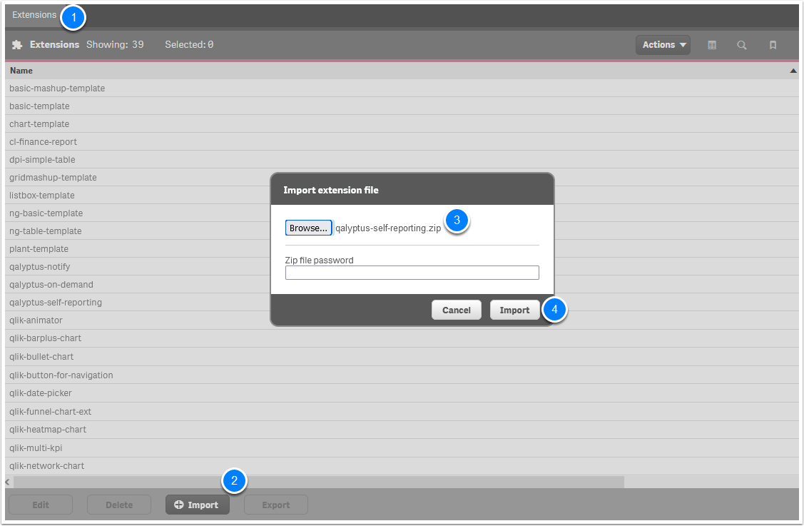 Qalyptus Server Import Qalyptus Self Reporting