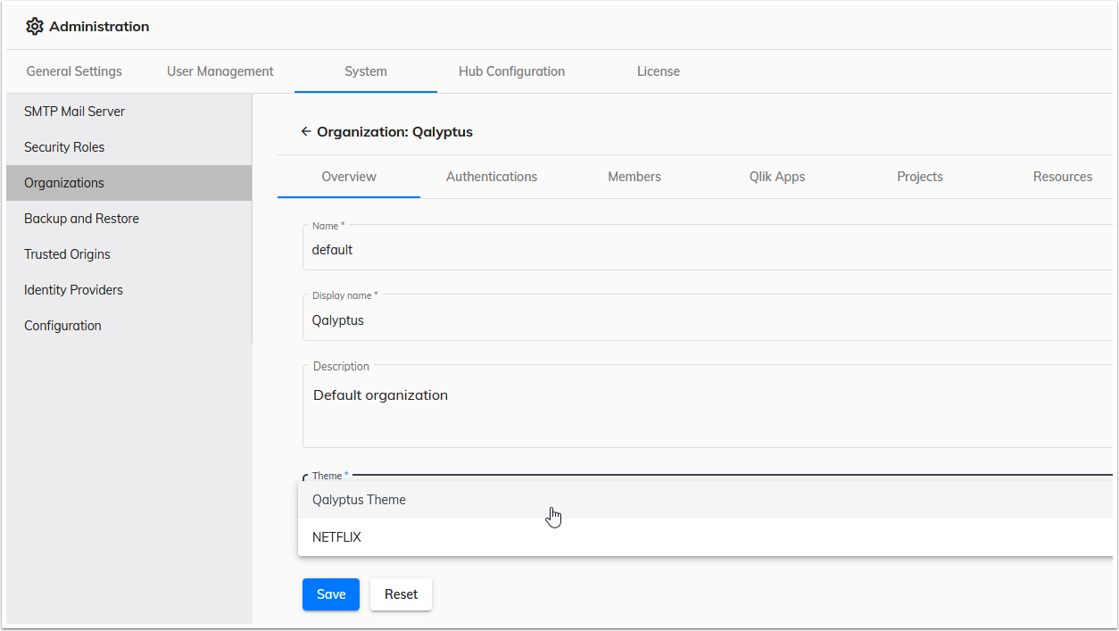 Qalyptus Change Organization Theme