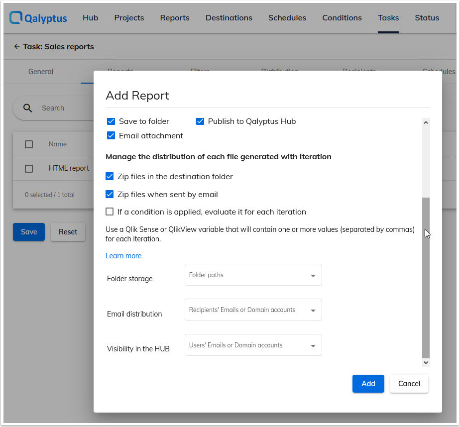 Qalyptus Publish Iteration Report