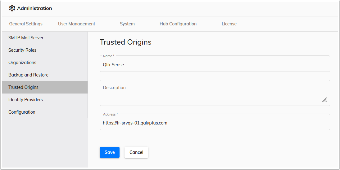 Add trusted origin
