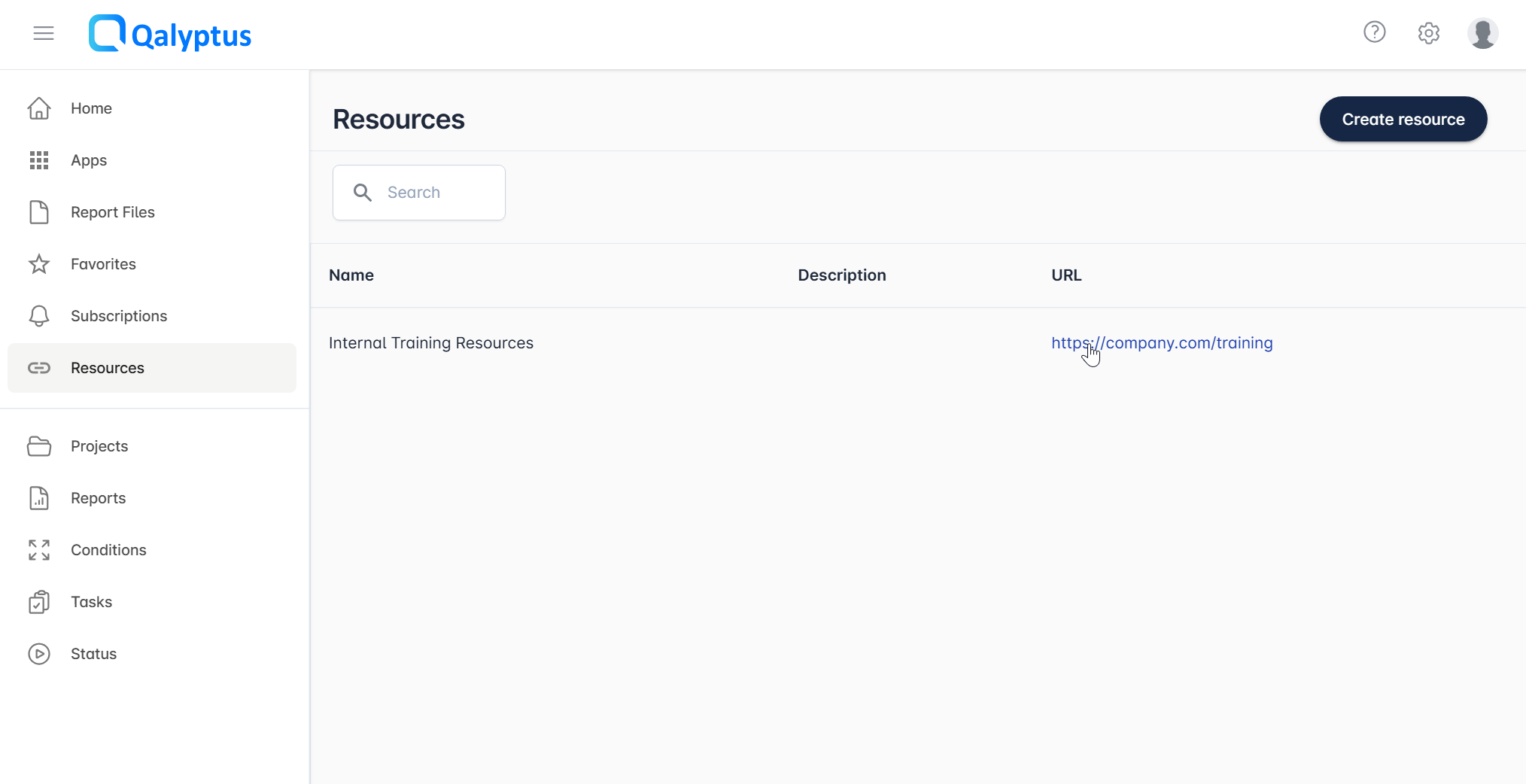 Qalyptus Server Resources