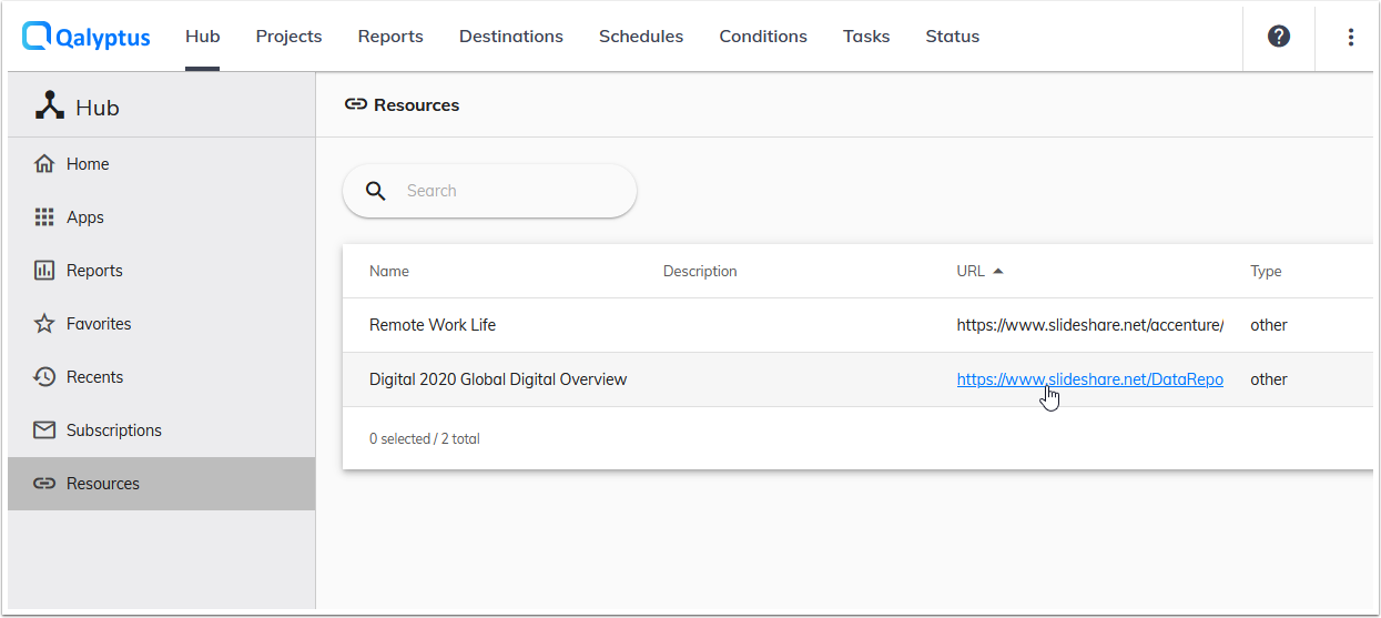 Qalyptus Server Resources